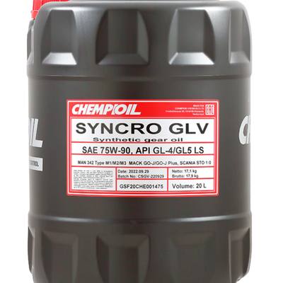 CHEMPIOIL CH8801-20-E 75W-90 Syncro GLV GL-4/GL-5 LS 20л (синт. транс. масло)