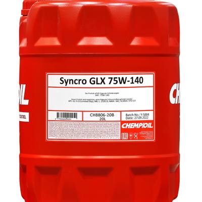 CHEMPIOIL CH8806-20 75W-140 Syncro GLX GL-5 LS 20л (синт. транс. масло)