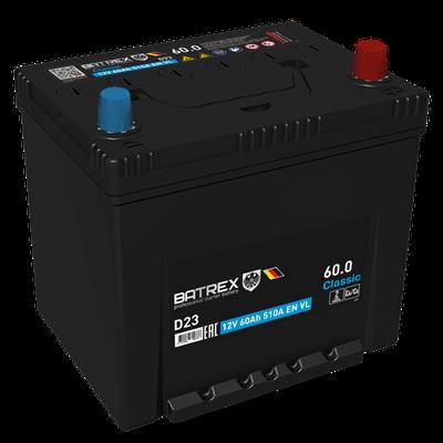 BATREX 4610082700338 Аккумулятор Classic 60 Ah, 510 A, 230 х 175 х 223 обр.