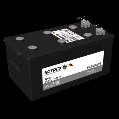 BATREX 4610082700680 Аккумулятор STANDART 190 Ah, 1150 A, 513 х 225 х 218 HCV