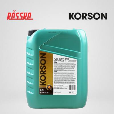 KORSON KS00014 5W-40 FULL SYNTHETIC A3/B4 20л (синт. мотор. масло.)