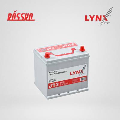 LYNXauto J13 Снят с производства Аккумулятор 60 Ah, 500 A, прямая, 232x173x225, JIS 65D23R