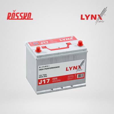LYNXauto J17 Снят с производства Аккумулятор 70 Ah, 620 A, обратная, 261x175x220, JIS 85D26L