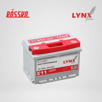 LYNXauto E11 Снят с производства Аккумулятор 60 Ah, 540 A, обратная, 242x175x175