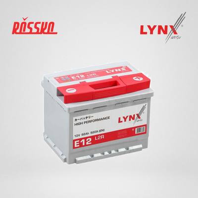 LYNXauto E12 Снят с производства Аккумулятор 62 Ah, 520 A, обратная, 242x175x190