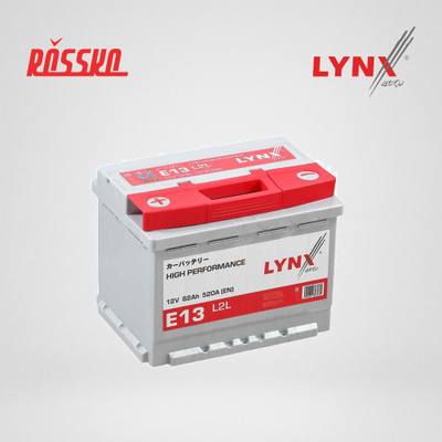 LYNXauto E13 Снят с производства Аккумулятор 62 Ah, 520 A, прямая, 242x175x190