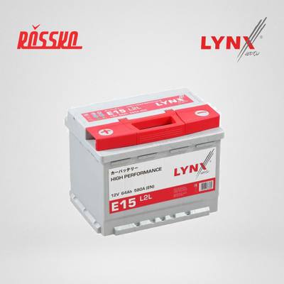 LYNXauto E15 Снят с производства Аккумулятор 64 Ah, 580 A, прямая, 242x175x190
