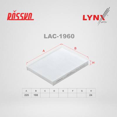 LYNXauto LAC-1960 Фильтр салонный