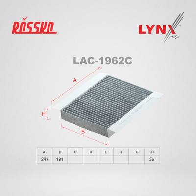 LYNXauto LAC-1962C Фильтр салонный угольный