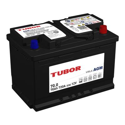 TUBOR 4610082700079 Аккумулятор AGM 70 Ah, 720 A, 278 х 175 х 190 обр.