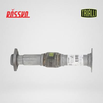 Trialli ECP 0108 Труба переходная (вст. вм. кат-ра) для а/м Лада 2110 с гофрой (алюм. сталь)