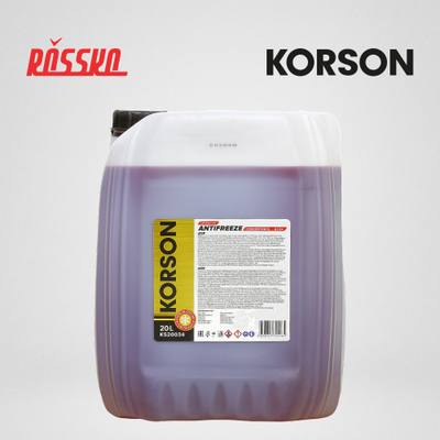 KORSON KS20034 Антифриз, концентрат G12+ красный 20л