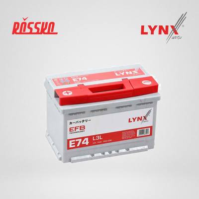 LYNXauto E74 Снят с производства Аккумулятор EFB L3L, 75 Ah, 700 A, прямая, 278x175x190