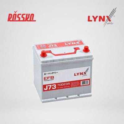 LYNXauto J73 Снят с производства Аккумулятор EFB 70D23R, 60 Ah, 580 A, прямая, 232x175x225, JIS