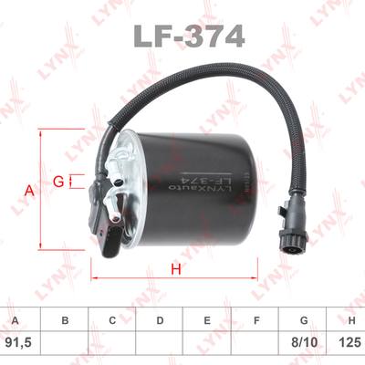 LYNXauto LF-374 Фильтр топливный