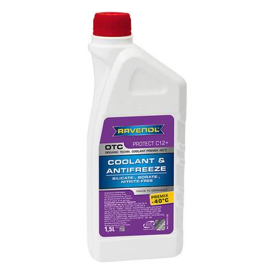 RAVENOL 1410112-150 Антифриз, готовый раствор G12+ -40 красный 1,5л