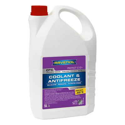 RAVENOL 1410112-005 Антифриз, готовый раствор G12+ -40красный 5л