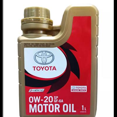 Toyota 0888084356 Масло моторное TOYOTA (пластиковая канистра) 0W-20 GF-6A 1Л.