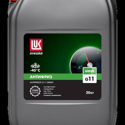 Лукойл 3474041 Антифриз, готовый раствор зеленый -40 G11 Green, 20кг