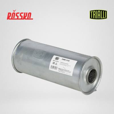 Trialli EMM 3102 Глушитель универс. (круглый) D=138, L=330, d=50 (алюм. сталь)