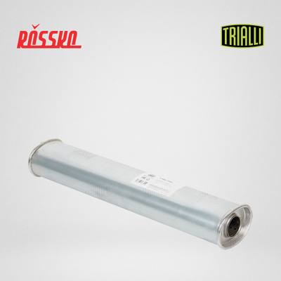 Trialli EMM 3403 Глушитель универс. (овальный) 87х120 с перф. диффузором L=540, d=42 (алюм. сталь)