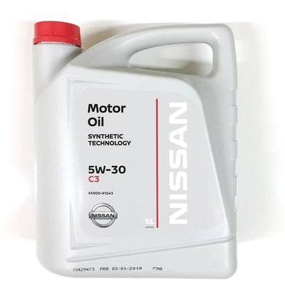 Nissan KE90091043 Масло моторное синтетическое Motor Oil 5W-30 C3 5л