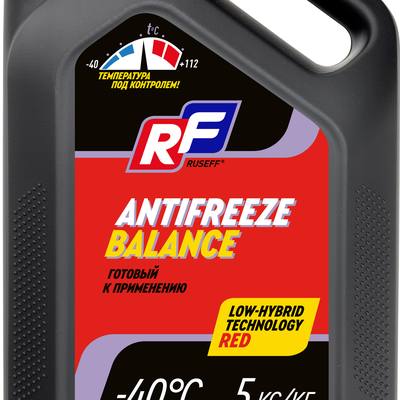 RUSEFF 17482N Антифриз, готовый раствор BALANCE, -40°C, красный, 5кг