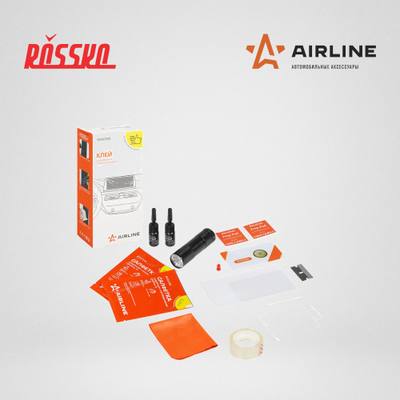 AIRLINE ADGC025 Клей для ремонта стекла сенсорного экрана (набор: клей UV 2,5мл.*2 шт., вспомог.материалы)