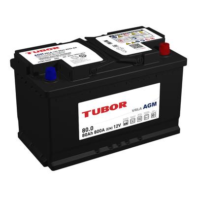 TUBOR 4607008889499 Аккумулятор AGM 6СТ-80.0 VRLA L4