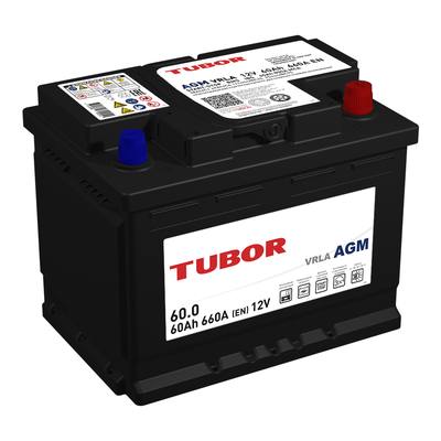 TUBOR 4610082700055 Аккумулятор AGM 6СТ-60.0 VRLA L2 TUBOR