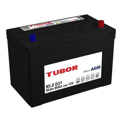 TUBOR 4610082700154 Аккумулятор AGM 6СТ-85.0 VRLA D31 B00