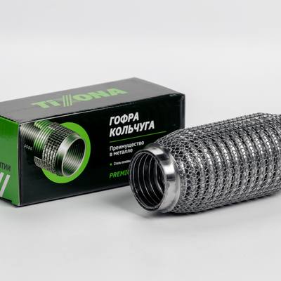 TIXONA P40150WM Гофра Кольчуга 40/150 (AISI 304 wire mesh, interlock)