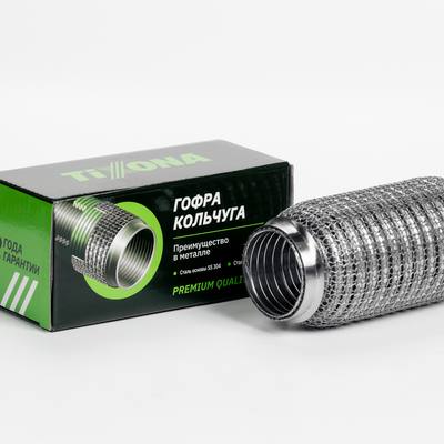 TIXONA P45150WM Гофра Кольчуга 45/150 (AISI 304 wire mesh, interlock)