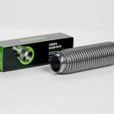 TIXONA P45250WM Гофра Кольчуга 45/250 (AISI 304 wire mesh, interlock)