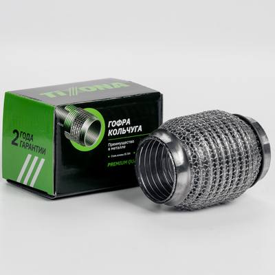 TIXONA P50100WM Гофра Кольчуга 50x100, AISI 304 wire mesh, interlock
