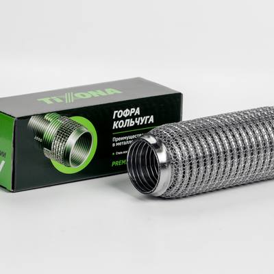 TIXONA P50200WM Гофра Кольчуга 50/200 (AISI 304 wire mesh, interlock)