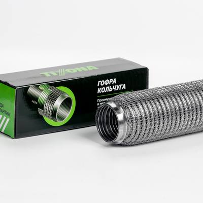 TIXONA P50230WM Гофра Кольчуга 50/230 (AISI 304 wire mesh, interlock)