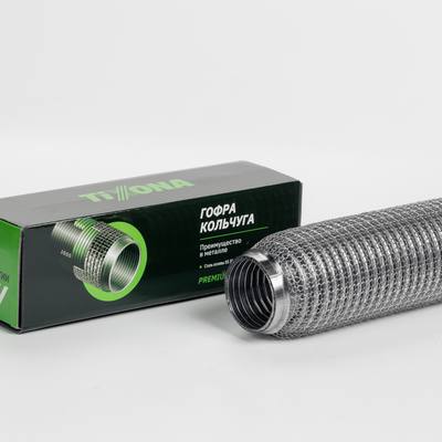 TIXONA P50250WM Гофра Кольчуга 50/250 (AISI 304 wire mesh, interlock)