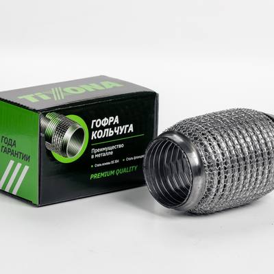 TIXONA P55120WM Гофра Кольчуга 55/120 (AISI 304 wire mesh, interlock)