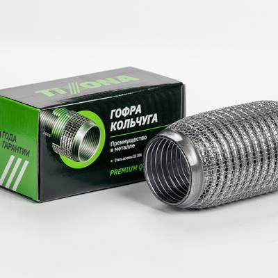 TIXONA P55150WM Гофра Кольчуга 55/150 (AISI 304 wire mesh, interlock)