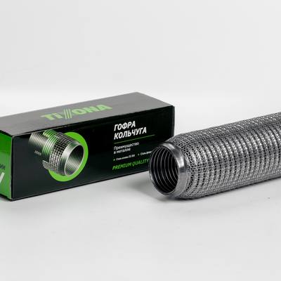 TIXONA P55250WM Гофра Кольчуга 55/250 (AISI 304 wire mesh, interlock)