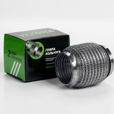 TIXONA P60100WM Гофра Кольчуга 60/100 (AISI 304 wire mesh, interlock)