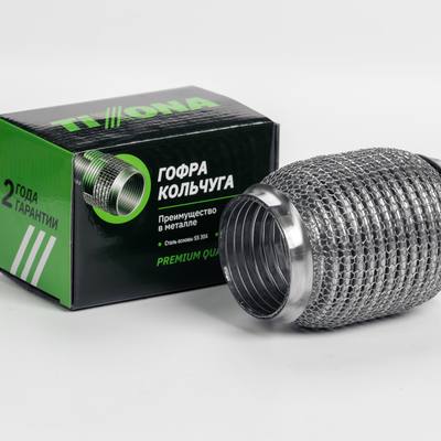 TIXONA P60120WM Гофра Кольчуга 60/120 (AISI 304 wire mesh, interlock)
