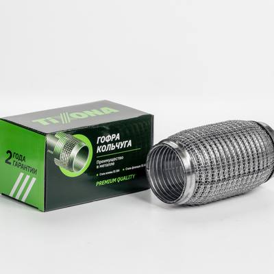 TIXONA P64150WM Гофра Кольчуга 64/150 (AISI 304 wire mesh, interlock)