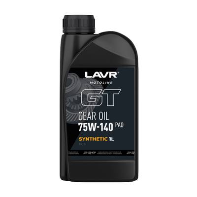 LAVR Ln7903 Трансмиссионное масло GT GEAR OIL 75W-140 GL5, 1л