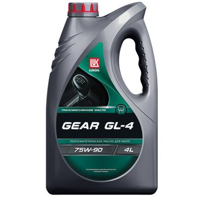 Лукойл 3590973 75W-90 GEAR, API GL-4, 4л, (полусинт.транс.масло)