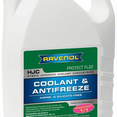 RAVENOL 1410122005 Антифриз HJC Protect FL22 5л (концентрат, зеленый)