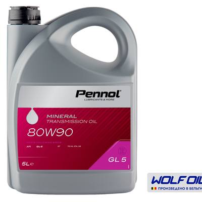 PENNOL 1047508 80W90 GL-5 Масло трансмиссионное минер. 5L