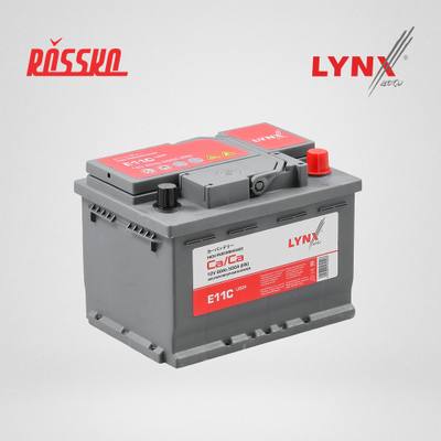 LYNXauto E11C Аккумулятор LB2R, 60 Ah, 500 A, обратная, 242X174X174 ETN 56077R