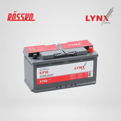 LYNXauto E75C Аккумулятор EFB L5R, 100 Ah, 1050 A, обратная, 353X175X190 ETN EFB 59550R